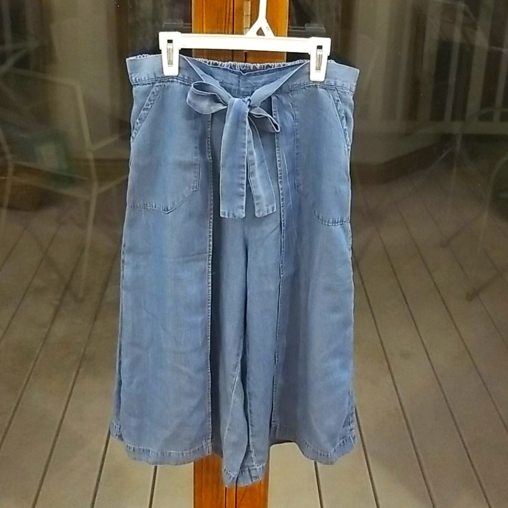 Denim Jean culottes with pockets!